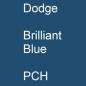 Preview: Dodge, Brilliant Blue, PCH.